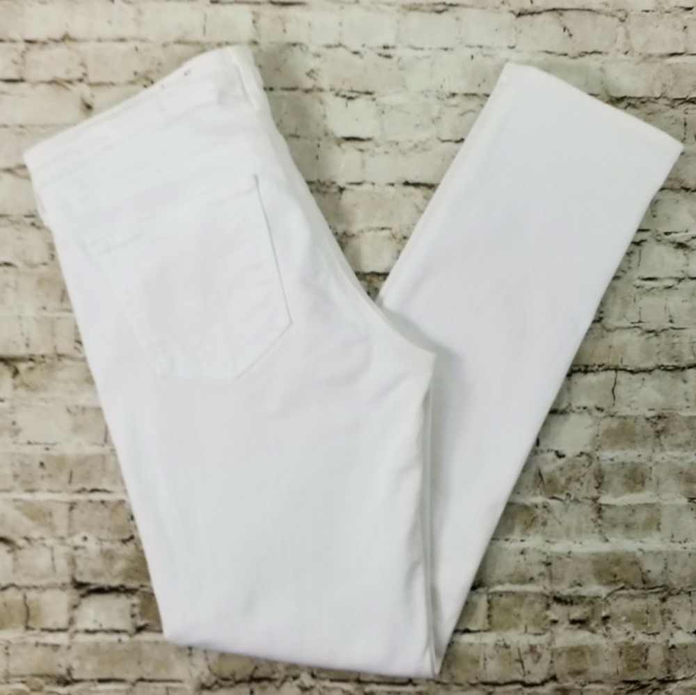 AG Adriano Goldschmied The Prima White Mid Rise Stretch Cigarette Jeans Women 29 - Picture 9 of 16